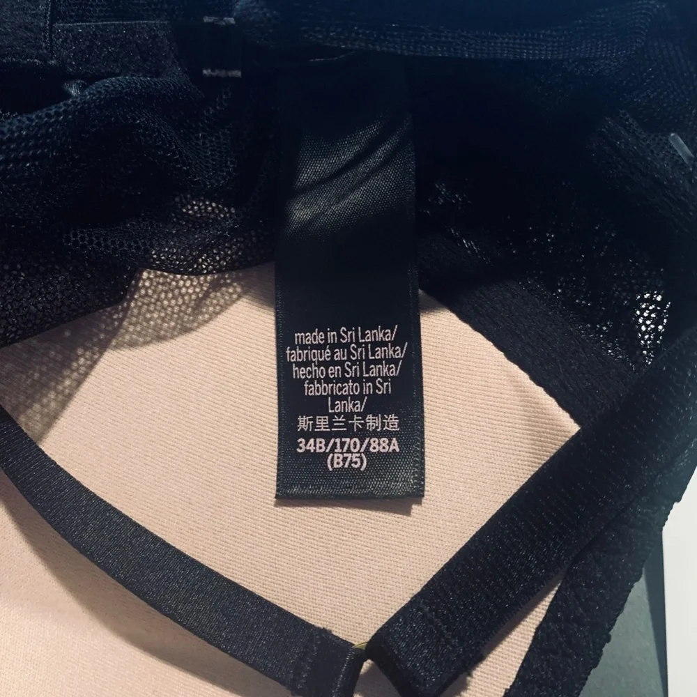 Victoria's Secret Black Lace Mesh Babydoll Lingerie